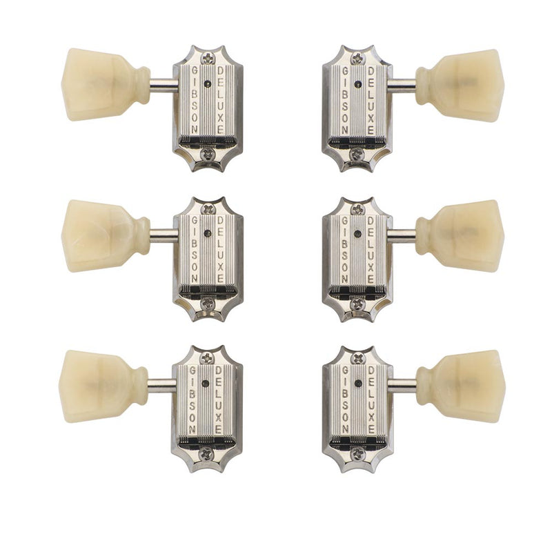 Gibson Vintage Nickel Machine Heads, Yellow Buttons