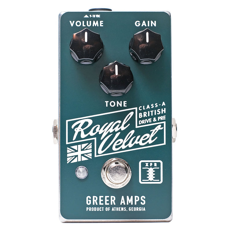 british overdrive pedal Greer Amps Royal Velvet Class-A British Overdrive And Preamp Effect Pe