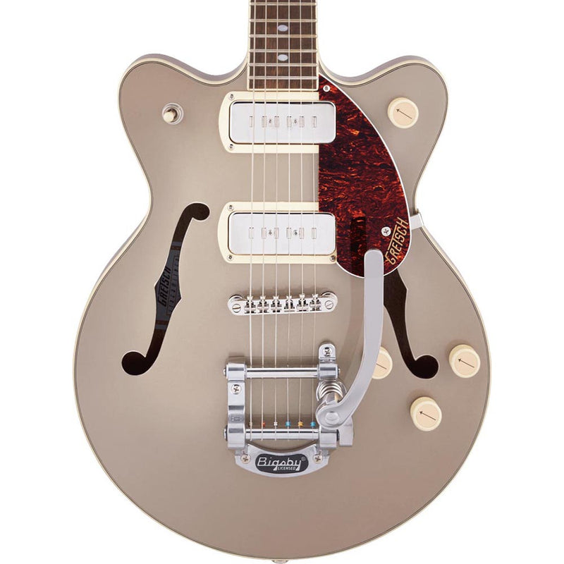Gretsch G2655T-P90 Streamliner Center Block Jr. Laurel, Sahara Metallic Vintage Mahogany Stain