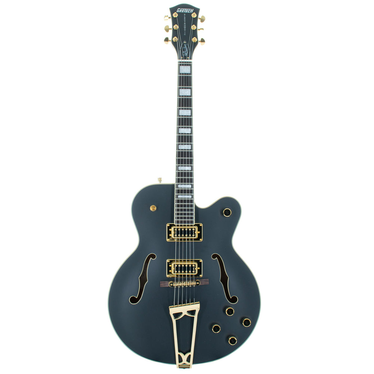 Gretsch G5191BK Tim Armstrong Signature Electromatic Hollow Body, Gold Hardware, Flat Black
