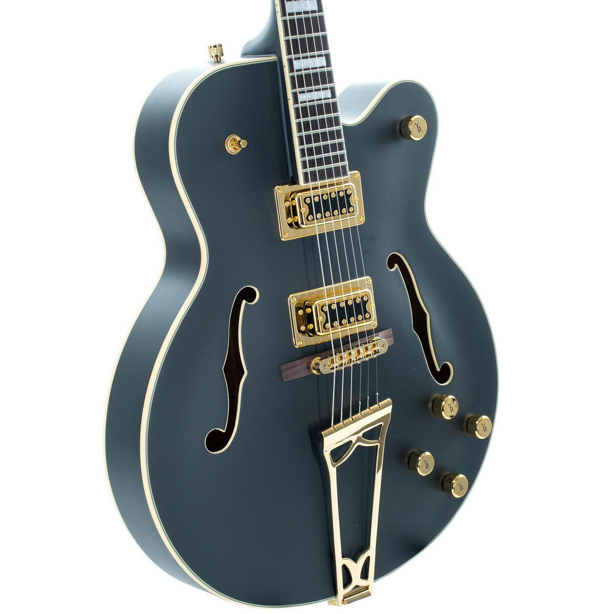 Gretsch G5191BK Tim Armstrong Signature Electromatic Hollow Body, Gold Hardware, Flat Black