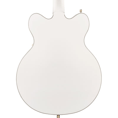 Gretsch G5422TG Electromatic Classic Hollow Body Double-Cut Electric Guitar, Laurel, Snowcrest White