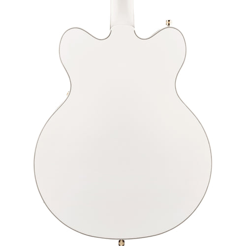 Gretsch G5422TG Electromatic Classic Hollow Body Double-Cut Electric Guitar, Laurel, Snowcrest White