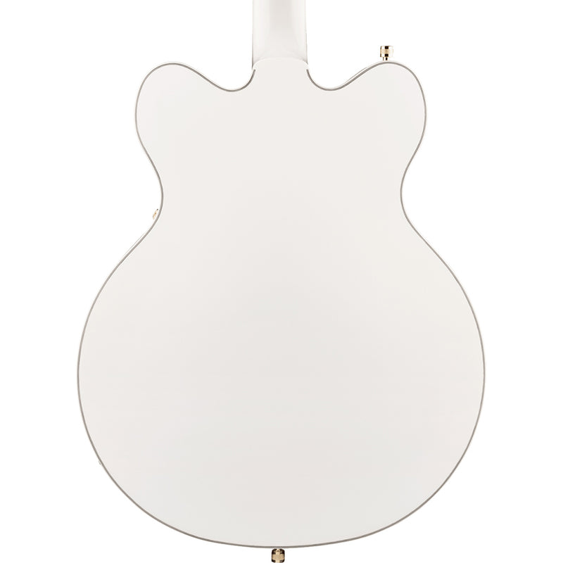 Gretsch G5422TG Electromatic Classic Hollow Body Double-Cut Electric Guitar, Laurel, Snowcrest White