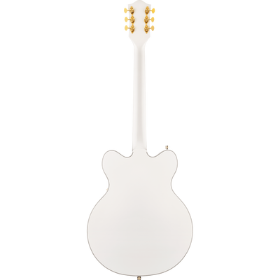 Gretsch G5422TG Electromatic Classic Hollow Body Double-Cut Electric Guitar, Laurel, Snowcrest White