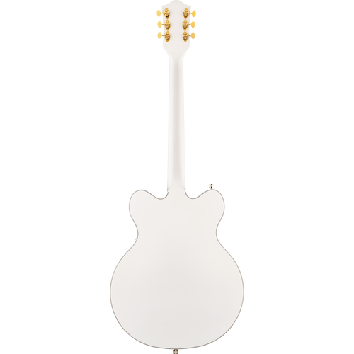 Gretsch G5422TG Electromatic Classic Hollow Body Double-Cut Electric Guitar, Laurel, Snowcrest White
