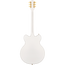 Gretsch G5422TG Electromatic Classic Hollow Body Double-Cut Electric Guitar, Laurel, Snowcrest White