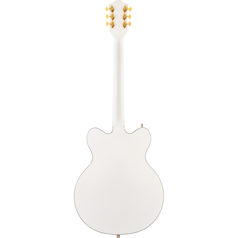 Gretsch G5422TG Electromatic Classic Hollow Body Double-Cut Electric Guitar, Laurel, Snowcrest White