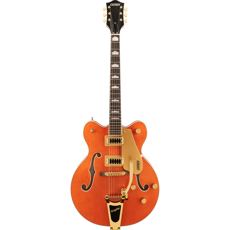 Gretsch G5422TG Electromatic Classic Hollow Body Electric Guitar Double-Cut, Laurel, Orange Stain
