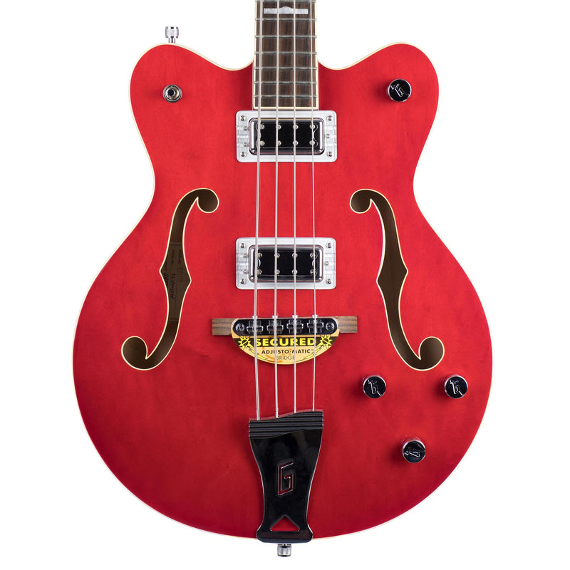 Gretsch G5442BDC Electromatic Hollow Body Short Scale Bass, Rosewood, Transparent Red