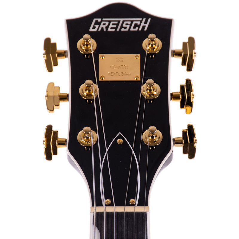 Gretsch G6122TG Players Edition Country Gentleman Hollow Body Electric Guitar, Ebony, Walnut Stain