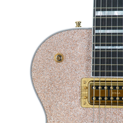 Gretsch G6229TG Limited Edition Players Edition Electric Guitar, Sparkle Jet BT, Ebony, Champagne Sparkle