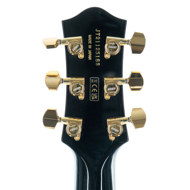 Gretsch G6229TG Limited Edition Players Edition Electric Guitar, Sparkle Jet BT, Ebony, Champagne Sparkle