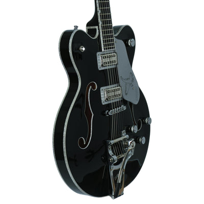 Gretsch G6636TSL Players Edition Silver Falcon With String Thru Bigsby Black