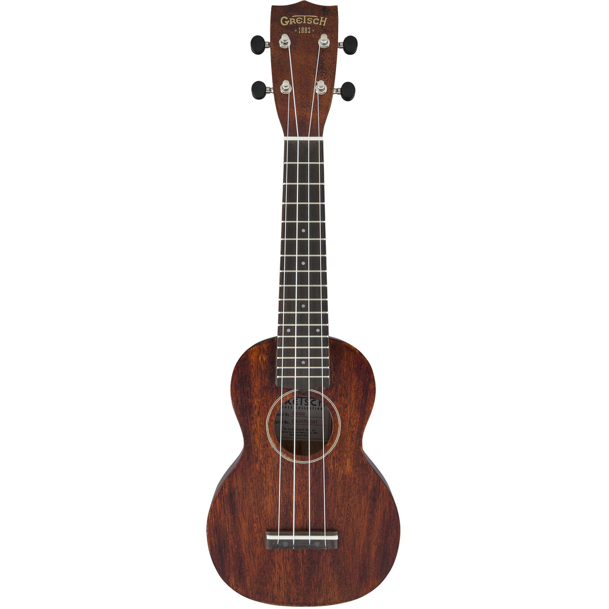 Gretsch G9100 Soprano Standard Ukulele With Gig Bag - Ovangkol - Vintage Mahogany Stain