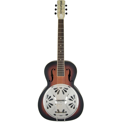 Gretsch G9220 Bobtail Round-Neck - Mahogany Body Spider Cone Resonator - 2-Color Sunburst