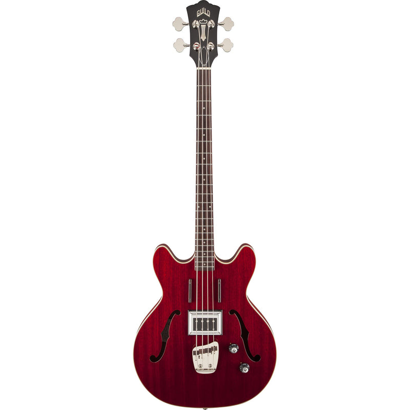 Guild Starfire Semi-Hollow Bass - Cherry Red