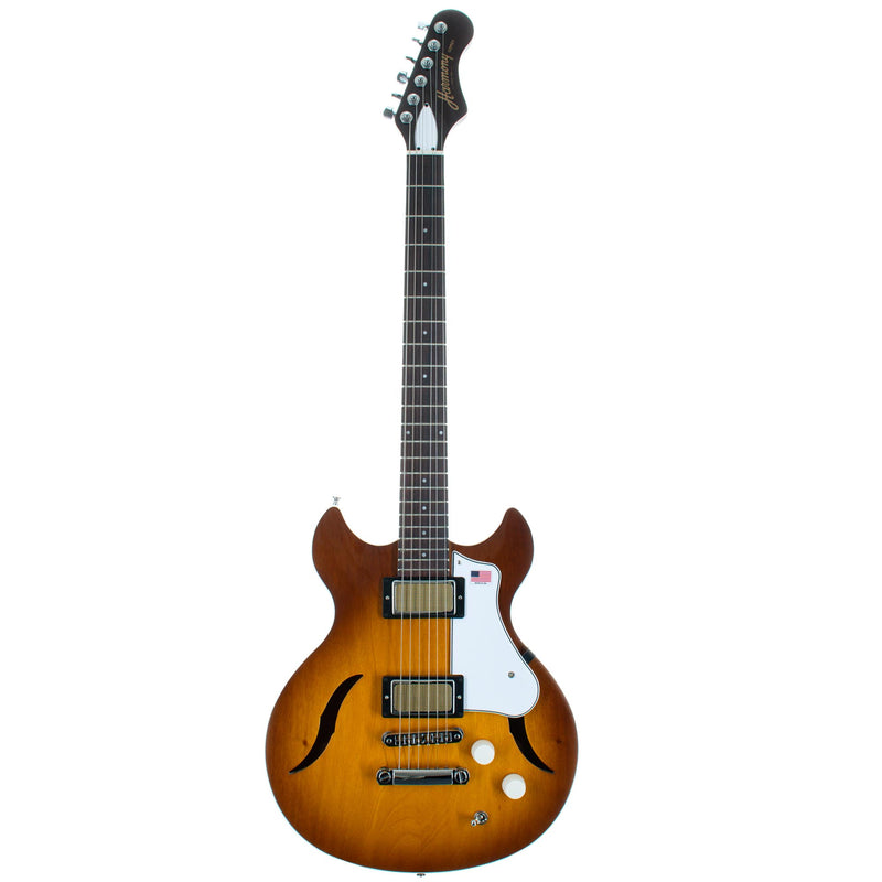 Harmony Comet Electric Guitar With Case, Rosewood, Sunburst