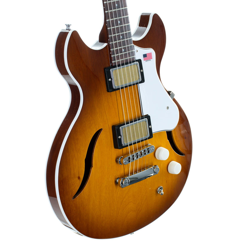Harmony Comet Electric Guitar With Case, Rosewood, Sunburst