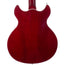 Harmony Comet Electric Guitar With Case, Rosewood, Trans Red
