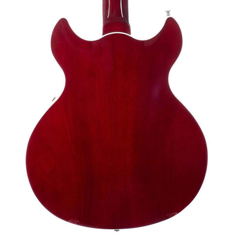 Harmony Comet Electric Guitar With Case, Rosewood, Trans Red