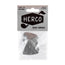 Herco 1.01 Flex 75 Heavy Nylon Flat Picks Silver 12 Pack