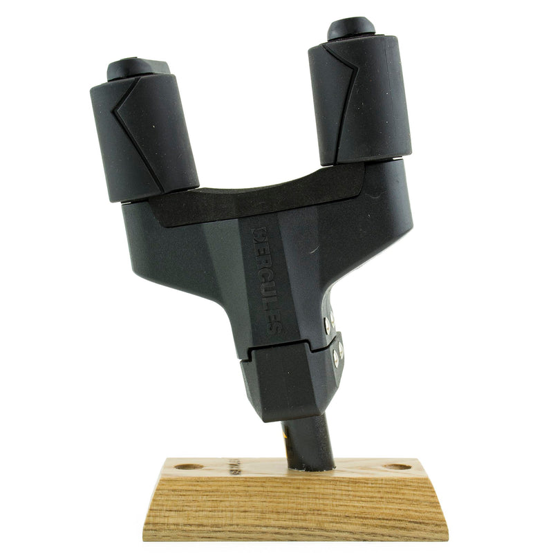 Hercules Autogrip Guitar Hanger For Wall Mounting - Wood Base - Short Arm