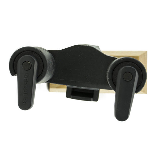 Hercules Autogrip Guitar Hanger For Wall Mounting - Wood Base - Short Arm