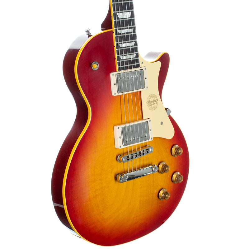 Heritage Custom Shop Core Collection H-150 Plain Top Electric Guitar with Case, Dark Cherry Sunburst
