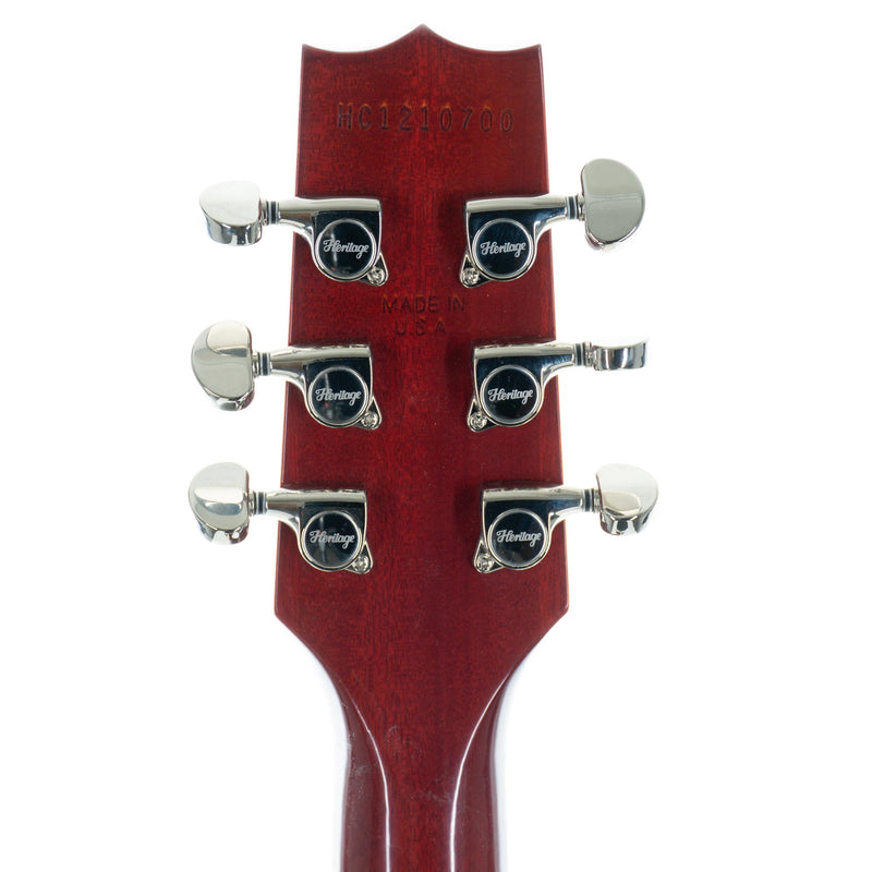 Heritage Custom Shop Core Collection H-150 Plain Top Electric Guitar with Case, Dark Cherry Sunburst