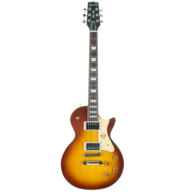 Heritage Custom Shop Core Collection H-150 Plain Top Electric Guitar With Case, Tobacco Sunburst