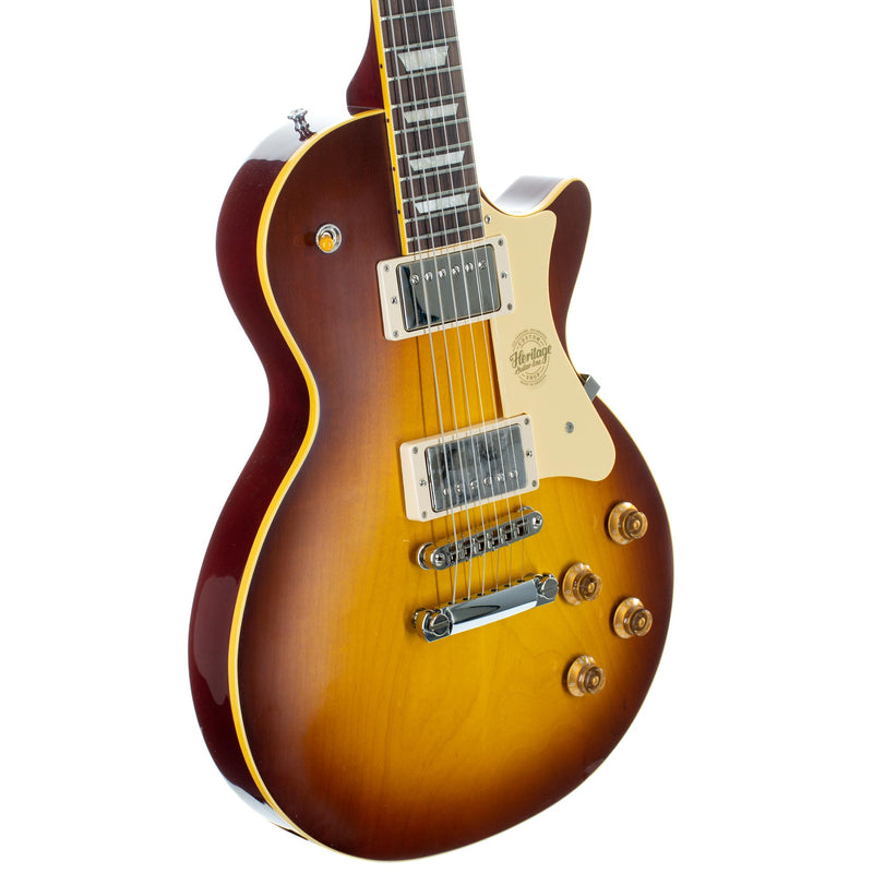 Heritage Custom Shop Core Collection H-150 Plain Top Electric Guitar With Case, Tobacco Sunburst