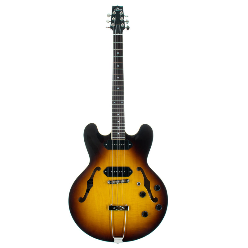 Heritage H-530 Hollow Electric Guitar With Case, Original Sunburst