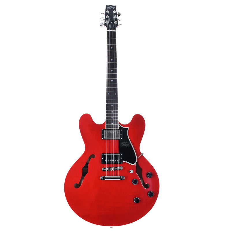 Heritage Standard H-535 Semi Hollow Electric Guitar With Case, Trans Cherry