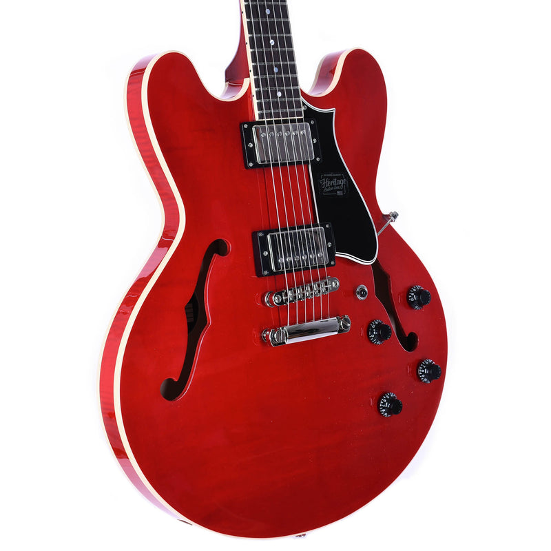 Heritage Standard H-535 Semi Hollow Electric Guitar With Case, Trans Cherry