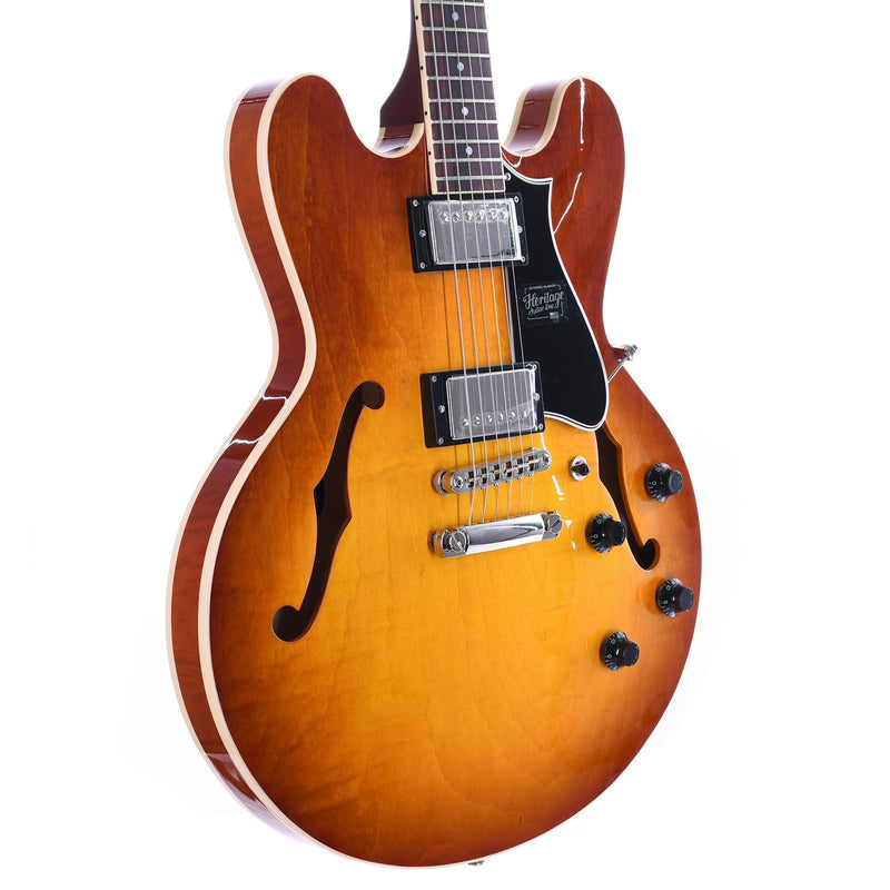 Heritage Standard H-535 Semi Hollow Electric Guitar, Almond Burst With Case