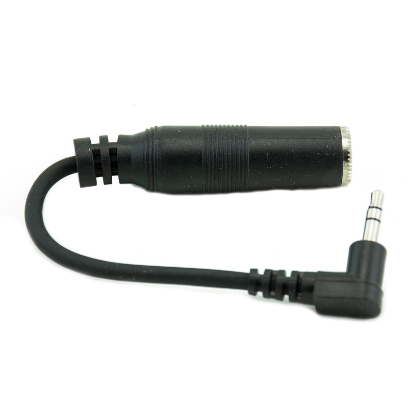 Hosa 1/4" TRS To Right Angle 3.5mm Headphone Adaptor