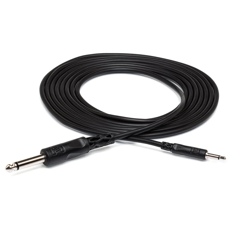 Hosa 10 Ft Mono Interconnect, 3.5 MM TS to 1/4 In TS
