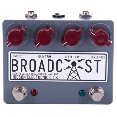 Hudson Electronics Broadcast Dual Foot Switch Class-A Germanium Pre-Amplifier Effect Pedal