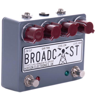 Hudson Electronics Broadcast Dual Foot Switch Class-A Germanium Pre-Amplifier Effect Pedal