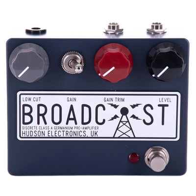 Hudson Electronics Broadcast Discrete Class-A Germanium Pre-Amplifier Effect Pedal