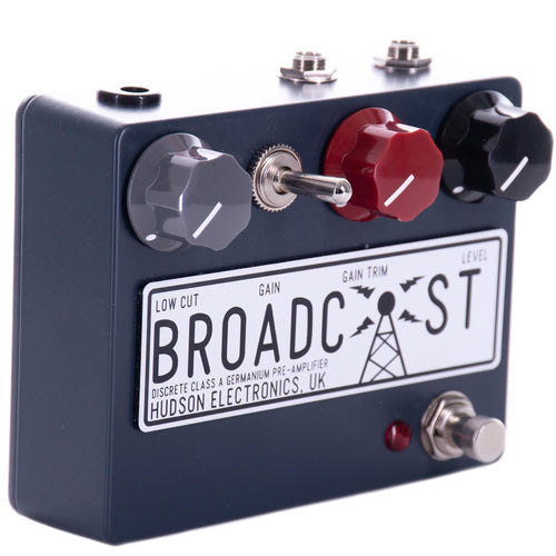 Hudson Electronics Broadcast Discrete Class-A Germanium Pre-Amplifier Effect Pedal