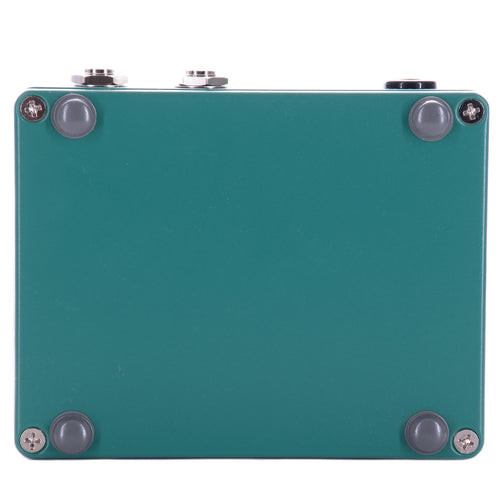 Hudson Electronics Broadcast 24 Volt Discrete Class-A Germanium Pre-Amplifier Effect Pedal, Turquoise Green