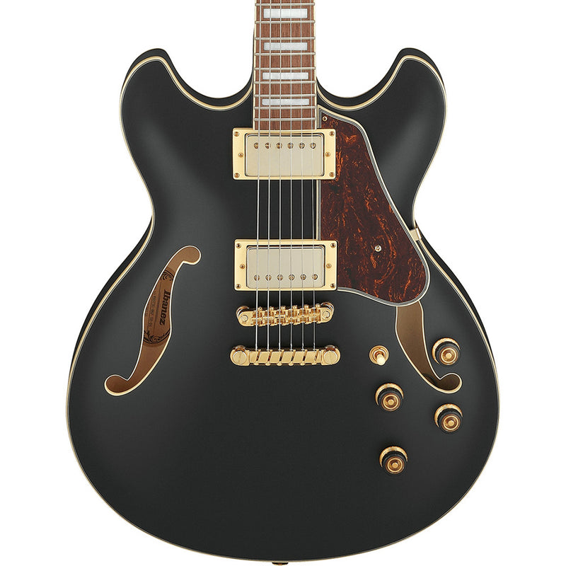 Ibanez AS73G Artcore Hollowbody Electric Guitar, Black Flat
