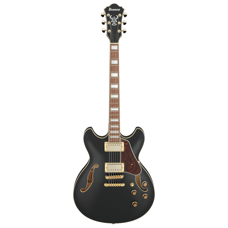 Ibanez AS73G Artcore Hollowbody Electric Guitar, Black Flat