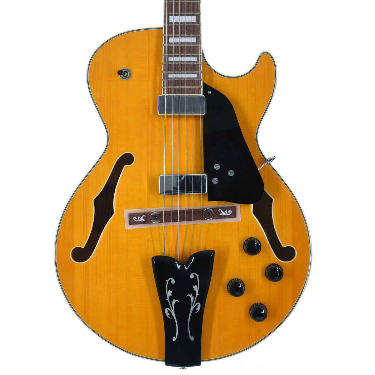 Ibanez George Benson Signature Hollow Body Electric Guitar, Antique Amber