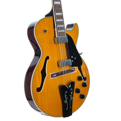 Ibanez George Benson Signature Hollow Body Electric Guitar, Antique Amber