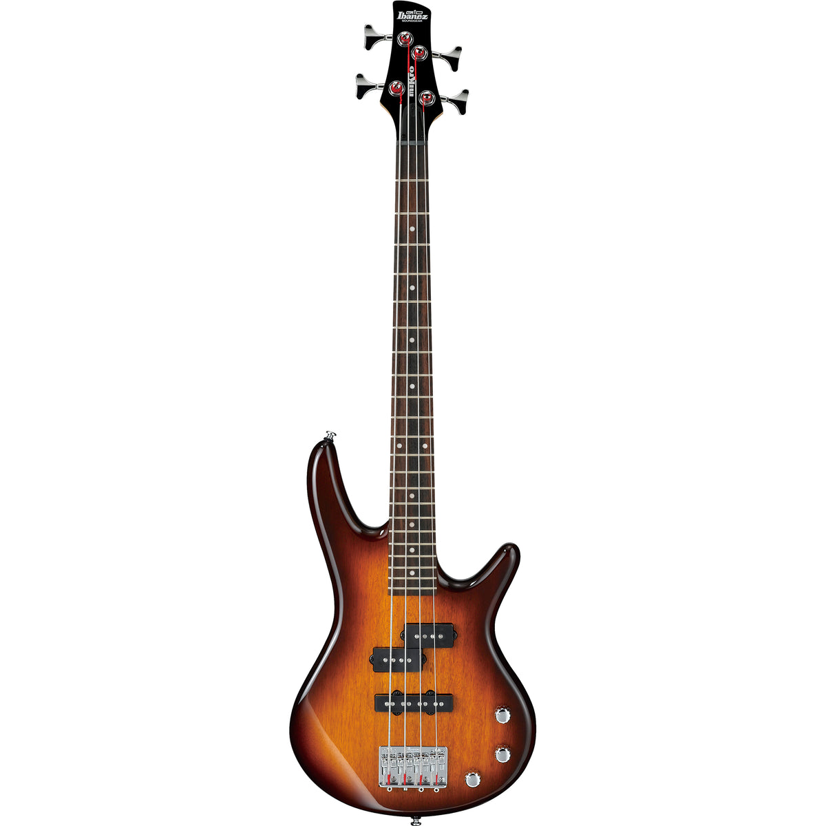 Ibanez Gio SR miKro 4 String Short Scale Electric Bass, Brown Sunburst