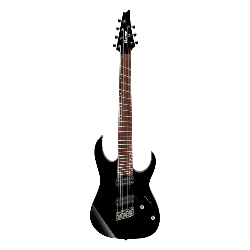 Ibanez RGMS7 Multi Scale 7 String Electric Guitar, Black