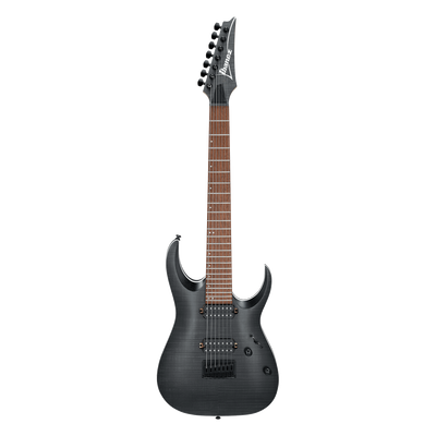 Ibanez RGA Standard 7 String Electric Guitar, Transparent Gray Flat